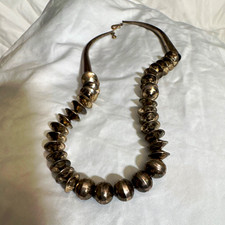 Vintage Navajo Choker Necklace, Torque Collar Style, Hook Closure picture