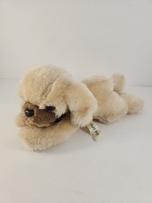 VINTAGE Russ Berrie Puff Puff Plush Puppy Stuffed Animal Tan Cream 877 Retro picture