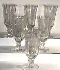6 Heisey ORCHID CRYSTAL  5 1/2