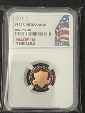 2024 S Lincoln Cent Shield Reverse Cent NGC PF70RD UCAM Made In USA Flag Label picture