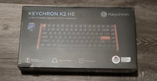 Keychron K2 HE Special Edition Wood 75% Magnetic Keyboard Lime Silent Red New picture