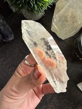 Smoky Lemurian Inclusion Record Keeper Quartz Crystal Point Brazil A22 picture