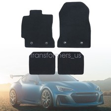 2013-2020 For Scion FRS / Subaru BRZ Front & Rear Floor Mats Carpet Velour Black picture
