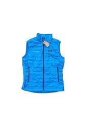 Patagonia Men’s Nano Puffer Vest Full Zip Stand-Up Collar Blue Size mens MEDIUM picture