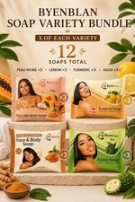 Byenblan Soap Variety Bundle 12 Pack Peau Noire Lemon Turmeric Asosi picture