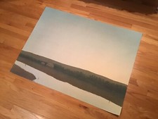 RUSSELL CHATHAM Original Giant Lithograph Sunrise Over Farm Signed #’d Mt Artist picture