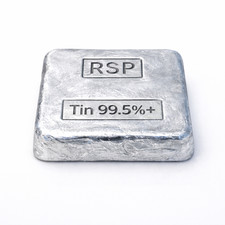 Whole Tin Ingot 99.5+% Pure, 1/2 pound ingot picture