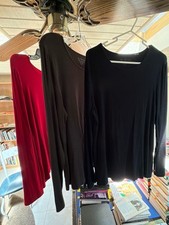Three Chico’s long sleeve tee shirt picture