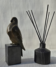 Bronze Sculpture Pigeon Statue Dove Peace Marble Decor Art Animal Gift Freedom picture