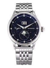 Sugess Moonphase Master Stardust 41 mm ST2528 Mechanical Saphire Stainless Band picture