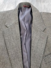 42L Men's Covington Blazer Light Brown 100% Wool 2 Button Vintage Sport Coat picture