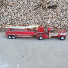 Vintage NYLINT Fire Dept Truck Aerial Hook-N-Ladder No 2 USA picture
