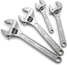 Crescent 4-Piece Adjustable Wrench Set 6-12 in Adjustable CR-V Steel picture