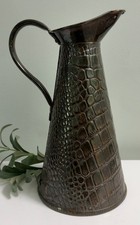 Antique Joseph Sankey & Sons Copper Crocodile Jug JS&SB Arts & Crafts England picture