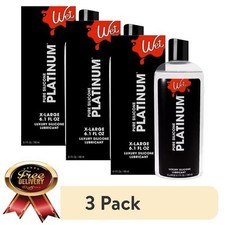 (3 pack) Wet Platinum Pure Silicone-Based Personal Lubricant, Long-Lasting Lube, picture