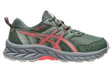 ASICS Kid's PRE Venture 9 Ivy/Papaya Running Shoes Unisex Kids - Size 4 US picture