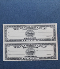 Vertical Pair of US Revenue Stamps - Cigar Customs stamp 1910 Mint Condition. picture