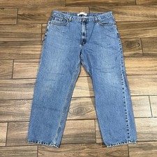 Levi’s 550 Relaxed Fit Jeans Mens 42x30 Blue Tapered Denim Made In Pakistan picture