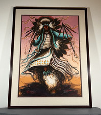 Large Vintage 1986 Larry Fodor Signed Lithograph 