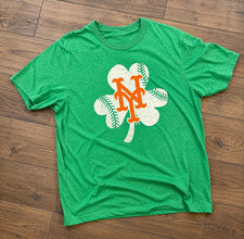  SO HOT NY Mets Irish Heritage Night Shamrock T-Shirt Full Size picture