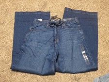 American Eagle Dreamy Drape Strigid Ultra Wide Leg Jeans Size 2 Low Rise NWT picture