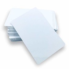 50pcs Pearl White Sublimation Aluminum Business Cards 86 x 54 x 0.45mm 2-Sided picture