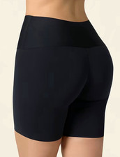 Leonisa Stay-in-Place Seamless Slip Short Shapewear Black L 012970 picture