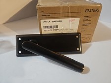 Emtek 8054STUUS10B Quincy Sideplate Stuttgart Dummy Lever Pair Oil Rubbed Bronze picture