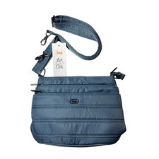 Lug Classic Crossbody - Corral Denim Drift Blue Quilted Travel Bag Adjustable picture