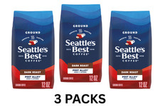 Seattle's Best Post Alley Blend Dark Roast Ground Coffee 12oz Pack of 3 picture