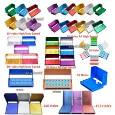 Dental Bur Holder Block Disinfection Box 10/15/16/24/30/56/100/142/152 Holes picture
