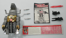 Vintage 1985 Grimlock Dinobot Transformers G1 100% Complete Figure & Tech Specs picture