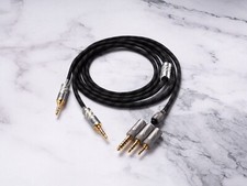 Cable for Denon Ah-D5200, Ah-D7200, Ah-D9200 Dual 3.5mm OCC Silver Plated Copper picture
