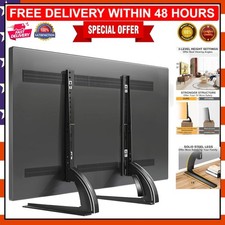 TAVR Height Adjustable Table Top TV Stand for 27-65 Inch TVs, 88 lbs Capacity picture