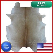 Tomtom Cowhides Rug Butter Blonde Cowhide 6x6 Ft Premium Natural Leather picture
