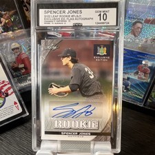 Spencer Jones 2022 Leaf Rookie Auto Gem Mint 10 ✨ Exclusive Flag Edition #FLSJ1 picture