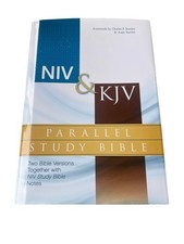 NIV & KJB Parallel Study Bible Hardcover Zondervan Charles & Andy Stanley ￼￼ picture