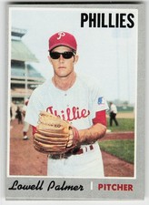 1970 Topps #252 Lowell Palmer BASEBALL Philadelphia Phillies picture