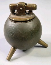 Vintage Simson Tripod Brass Table Cigarette Lighter MCM Atomic picture