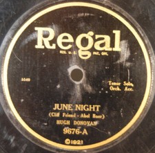 Hugh Donovan / Vernon Dalhart & Ed Smalle - June Night / Old Familiar Faces 1924 picture