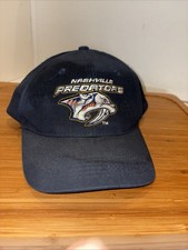 Vtg Nashville Predators Hockey Chevy Trucks Snapback Cap SGA Chevrolet NHL Blue picture
