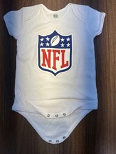 OuterStuff NFL Logo White Cotton Jersey Short Sleeve Bodysuit One-Piece, 18-24M picture