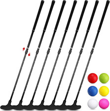 6 Set Golf Putters for Men and Women Two Way Mini Golf Putter with 6 Balls for R picture