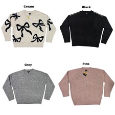 Express Women's Long Sleeve Knitted Embellished Sweater picture