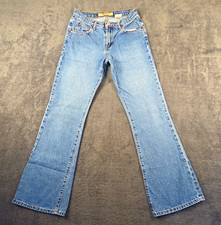 Paris Blues Women's Bootcut Jeans Light Wash Blue Mid Rise 5-Pocket Denim picture
