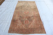 4x7 Vintage Caucasian Area Rug, Afghan Tribal Rug, Hand-Knotted Wool Kids Rug picture
