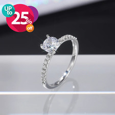 Anillos Sortijas 14k Argollas De Compromiso Matrimonio Oro Plata 925 Para Mujer picture