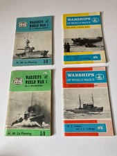 Vintage Ian Allan Warships World War 1 & 2 Books x4 WW1 WW2 Royal Navy Destroyer picture