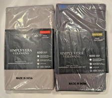 Simply Vera Wang 600 Thread Count Standard/Queen & King 2 Pillowcase Set picture