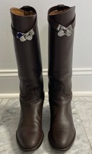 Gorgeous Hermes Brown Riding Jumping Boots 38.5 8.5 Regular height. Authentic picture